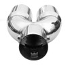 Rumplex Exhaust Trim Double Pipe Double Round Stainless Steel Sports
