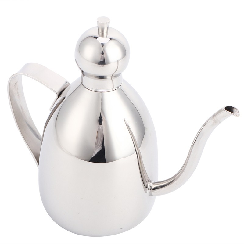 Oil Dispenser Stainless Steel Oil Bottle Leakproof Vinegar Pot Kitchen