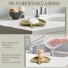 Ceramic Soap Dish with Drainage – Half Moon Soap Holder