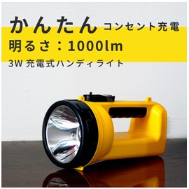 SK-101 Handy LED Light for Easy Outlet Charging, 3W Rechargeable