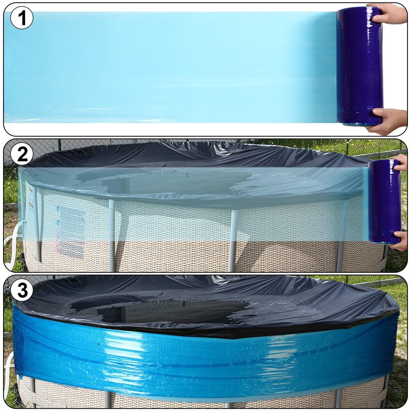 Winter Cover Seal for Above Ground Pools Windproof Stretchable Pool