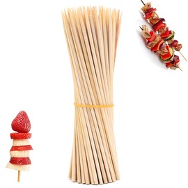 oujilet 50 Pieces Wooden Sticks for Crafts, 25 cm Wooden Sticks Wooden Sticks for Crafts, Craft Sticks for Arts and Crafts Projects