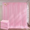 20ft x 10ft Wrinkle Free Pink Backdrop Curtains for Parties,