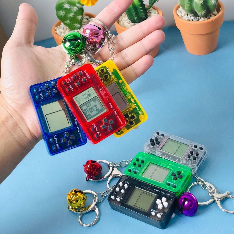 Laroal 3 Pieces Video Game Keychain Game Console Retro Game