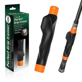 COCOEVA Golf Grip Trainer, Golf Club Grip, Golf Grip Training Aid, Helps Improve and Train Correct Hand Position (Right Hand (Orange/Black))