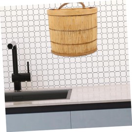 BIUDECO Wall Hanging Storage Basket for Kitchen Woven Fruit and Vegetable Organizer Decorative Garlic and Ginger Holder Rustic Style Door Back Basket for Easy Access and Home