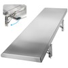 Toriexon Folding Concession Shelf 36" x 12", Stainless Steel Drop