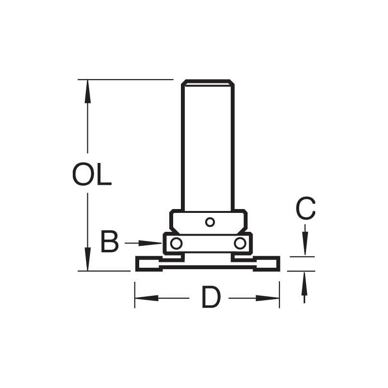 Trend CraftPro Weatherseal Groover Router Cutter Bit, 1/4 Inch Shank,