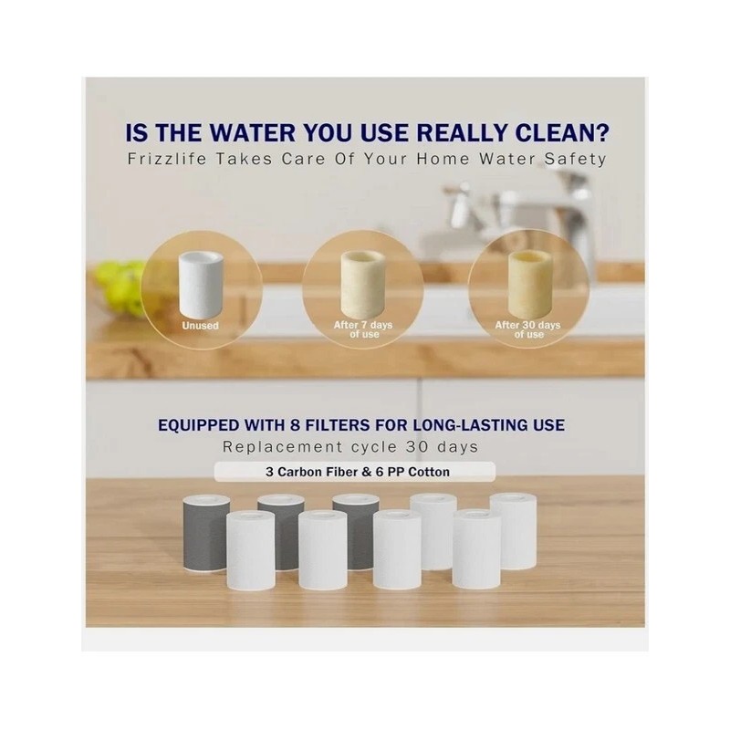 Frizzlife Sink Faucet extender with Water Filter - 360 °