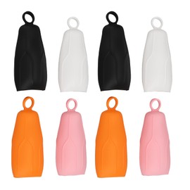 8 Fundas Elásticas para Viajes a Prueba de Fugas, Fundas de Viaje de Silicona a Prueba de Fugas, Artículos de Tocador de Silicona, Fundas para Botellas de Viaje, Gadget para