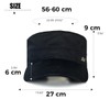 RUNQIU Military Design Solid Work Cap Retro Denim Military Cap