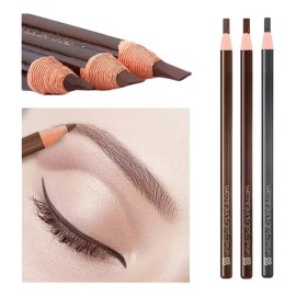 3 Lápiz Para Diseño Delineado De Cejas Microblading Colores Color Café claro