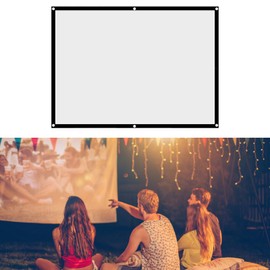 fasient Projector Screen, 16: 9, 100 Inch Foldable Projection Screen, Crease-Resistant Projector Projection Screen, Portable Frame Screen for Home Cinema and Outdoor Cinema