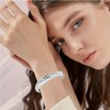 bike8 Gold Chuck Cuff Bangle Bracelets for Women (Silver)