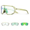 KAPVOE Photochromic Cycling Glasses for Men Women Mountain Bike Sunglasses