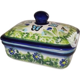 Polish Pottery Butter Dish -"Eva's Collection" Serenity