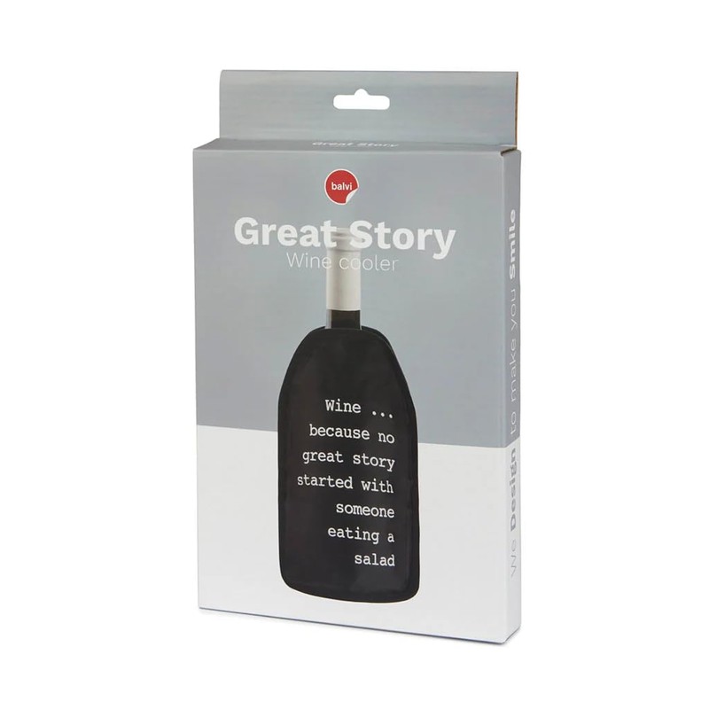 balvi Great Story Wine Cooler Colour: Swartz Nylon