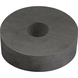 MAG-MATE F1407 Ceramic Ring-Shaped Magnet Material, Magnet Material with Center Hole for Mounting and Centering, 1.23’’ OD x 0.89’’ ID x 0.43’’ Thick