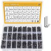 M2 M3 M4 Alloy Steel Screws Nuts and Washers 1200PCS,