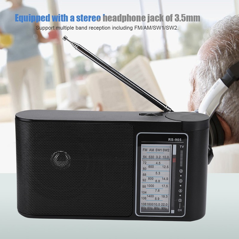 Portable Multiband FM/AM/SW1/SW2 High Sensitivity Hand Tuned Professional Radio