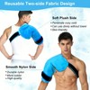 Shoulder Ice Pack Rotator Cuff, Reusable Shoulder Wrap Large Gel