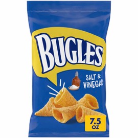 Bugles Salt and Vinegar Crispy Corn Snacks, 7.5 oz