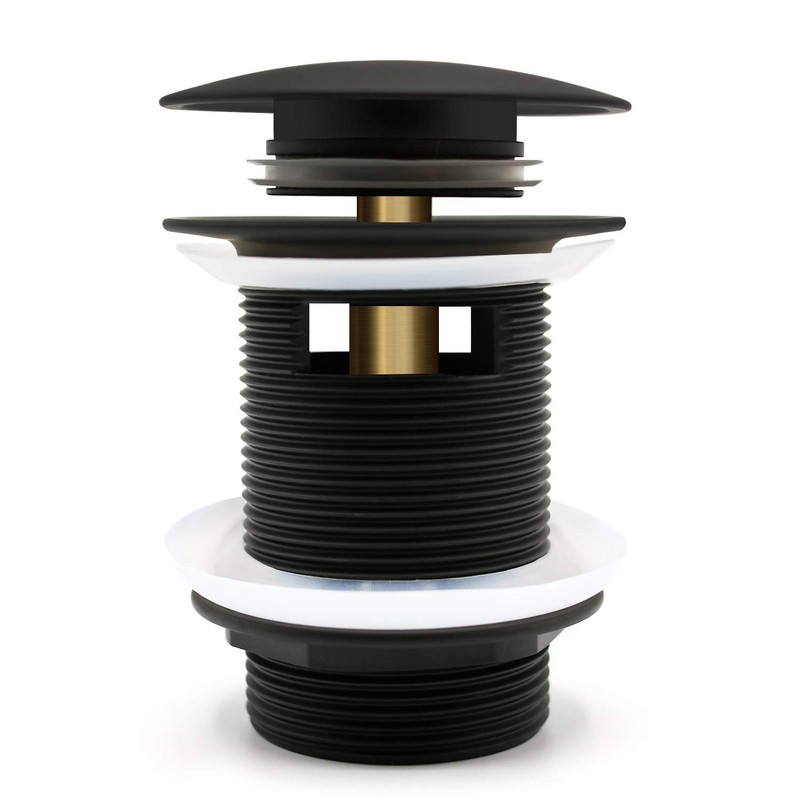 FerdY Pop-up Drain for Freestanding Bathtub, Matte Black Finish, cUPC