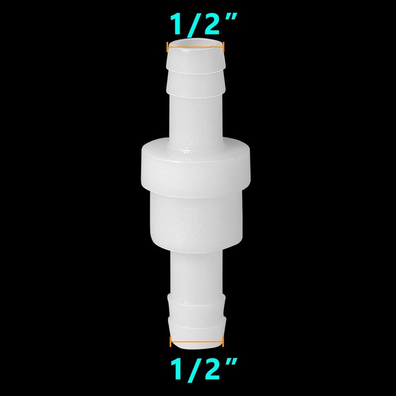 Feelers 1/2" One Way Inline Check Valve Non-Return One-Way Air