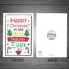 Cute Happy Christmas Card For Teacher Nursery Preschool School Thank