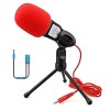 Elinka Condenser Microphone for PC Gaming Chatting Recording with Desktop