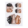4 x 'Singing Cat Trio' Temporary Tattoos - Water Resistant,