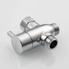 Tecmolog DSF012 Shower Diverter Valve 3-Way 1/2 Inch Brass Shut-Off