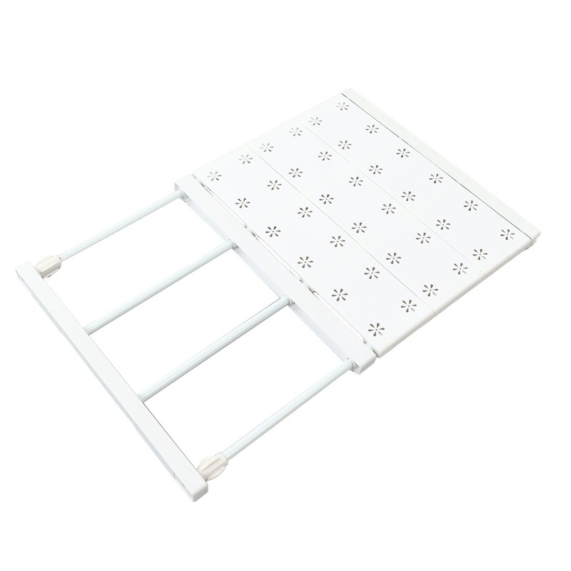 Tension Shelf Adjustable Space Saving Expandable Closet Organizer Dividers for