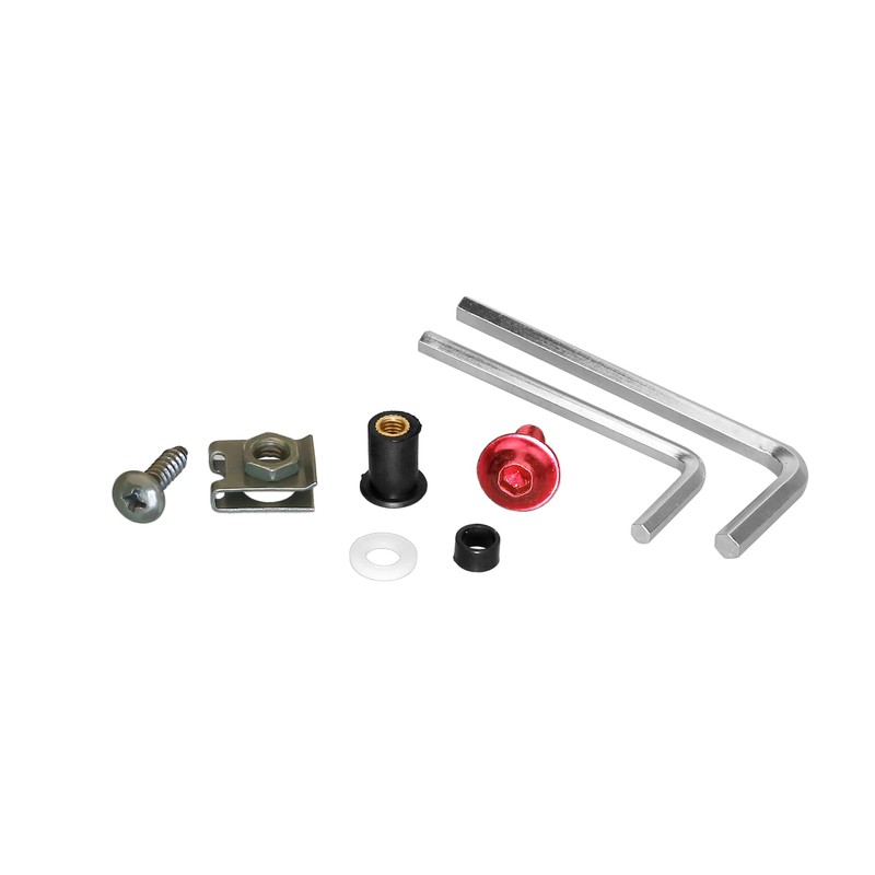 210Pcs Motorcycle Universal Fairing Bolt Kits, Aluminum Alloy M5 M6