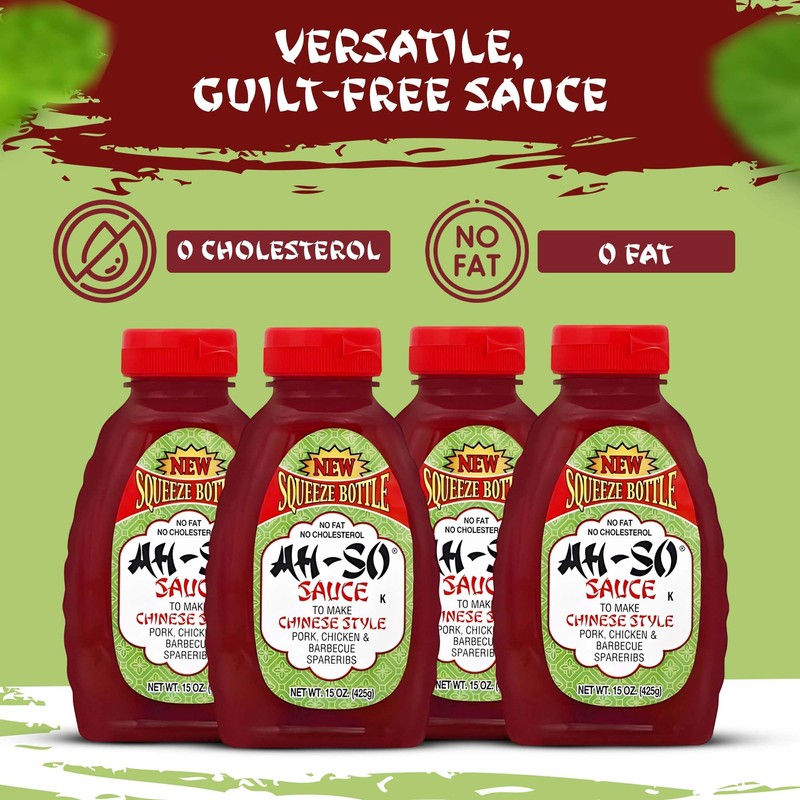 Ah-So Chinese-Style BBQ Sauce, Red Rib – 4 Pack (4