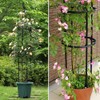 6ft Garden Obelisk Trellis for Climbing Plants-Rustproof Metal Pipe with