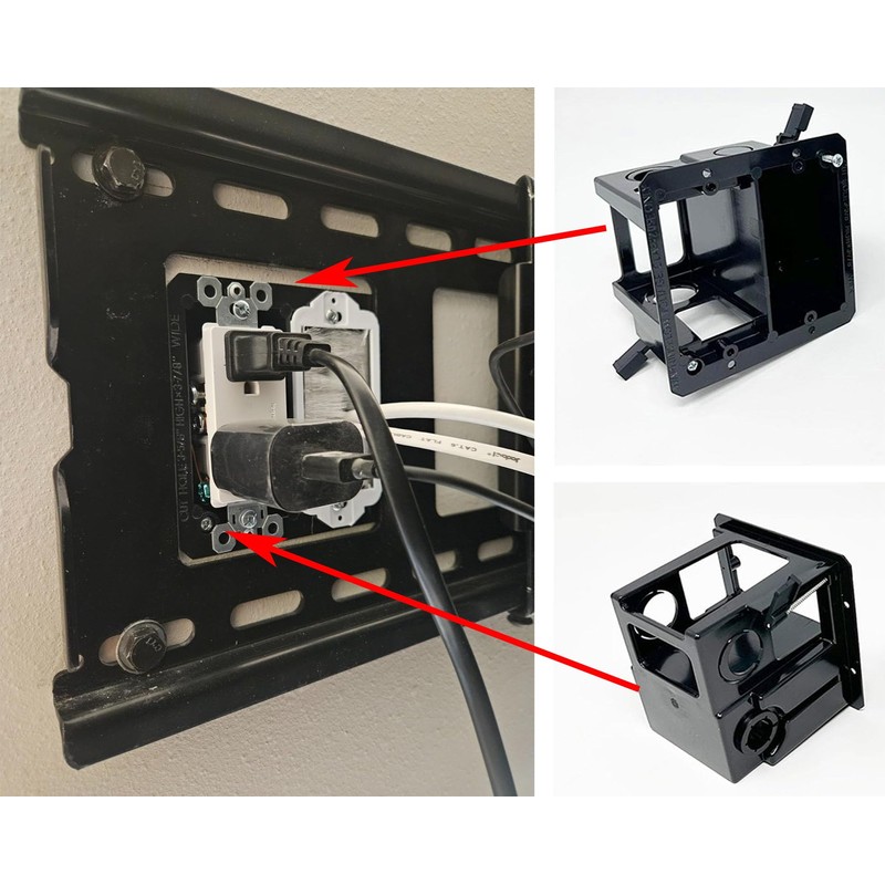 iMBAPrice IMBA-LVDR2-2 (2-Gang) Cut-in Combo Electrical Power and Low-Voltage/Old Work