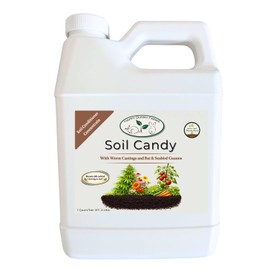 Worm Castings Tea Plant Juice with Bat and Seabird Guanos. Soil Candy, 8oz with Seaweed Extract and Humic Acid. Soil Restorer - Plant Fertilizer - Compost Starter (8oz)