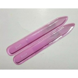 Julep 2 x JULEP Crystal Nail File Fine Grit Glass Professional Nails ~Pink~In Package