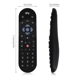Queen.Y Universeller Ersatz IR Fernbedienung für Sky Q TV Box IR Steuerung mit 10M Arbeitsabstand (IR Remote Control for Sky Q TV Box)