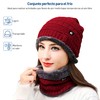 Bluelander Gorros para Invierno con Bufanda Hombre y Mujer, Conjunto