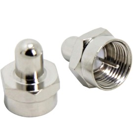 Greluma 15 Stk 75 Ohm F Typ Stecker, Abschlusskappe, Widerstandsenden, Schutzhülle, wasserdicht, staubdicht, Kappen, Koaxial Koaxialstecker für FM TV Satellitenantenne