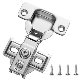 HOSOM 20 Pack 1/2" Overlay Soft Close Cabinet Hinges, Kitchen Cabinet Door Hinges, Soft Close Hinges for Kitchen Cabinet Doors, 100° Opening Angle, 2-Way Adjustment Cabinet Hinges Concealed