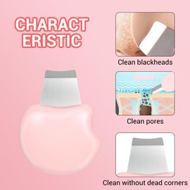 atnayo Blackhead Removing Skin Scraper, Pore Scrubber with 1*Cleansing Brush