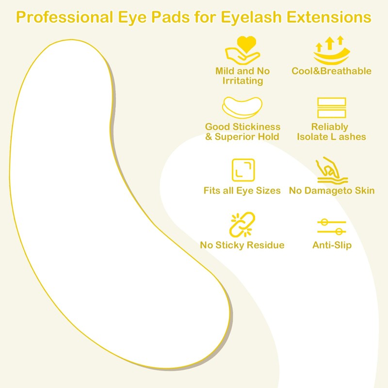 Auptiz 60 Pairs Eye Pads for Eyelash Extension, Extension Eyelash