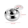 Ashtray, Stainless Steel Wind Ashtray with Lid for Indoor or