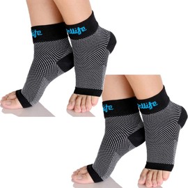 Dowellife Plantar Fasciitis Socks, Ankle Brace Compression Support Sleeves & Arch Support, Foot Compression Sleeves, Ease Swelling, Achilles Tendonitis, Heel Spur for Men Women