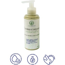 Crema Corporal de Espirulina con Manteca de Karité, Hidratante Natural y Orgánica, Vegana y Sin Parabenos, para Piel Seca, Mujer y Hombre, 140 g