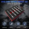 KTTOOL 5PCS Deep Metric Socket Set, 3/8-Inch Drive Thin Wall