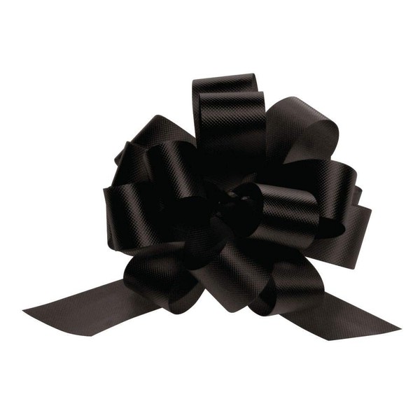 4 (W) Black Pull Bows case of 50, 95311